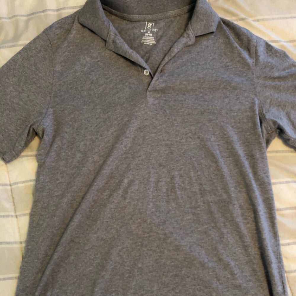 Men’s gray George medium polo